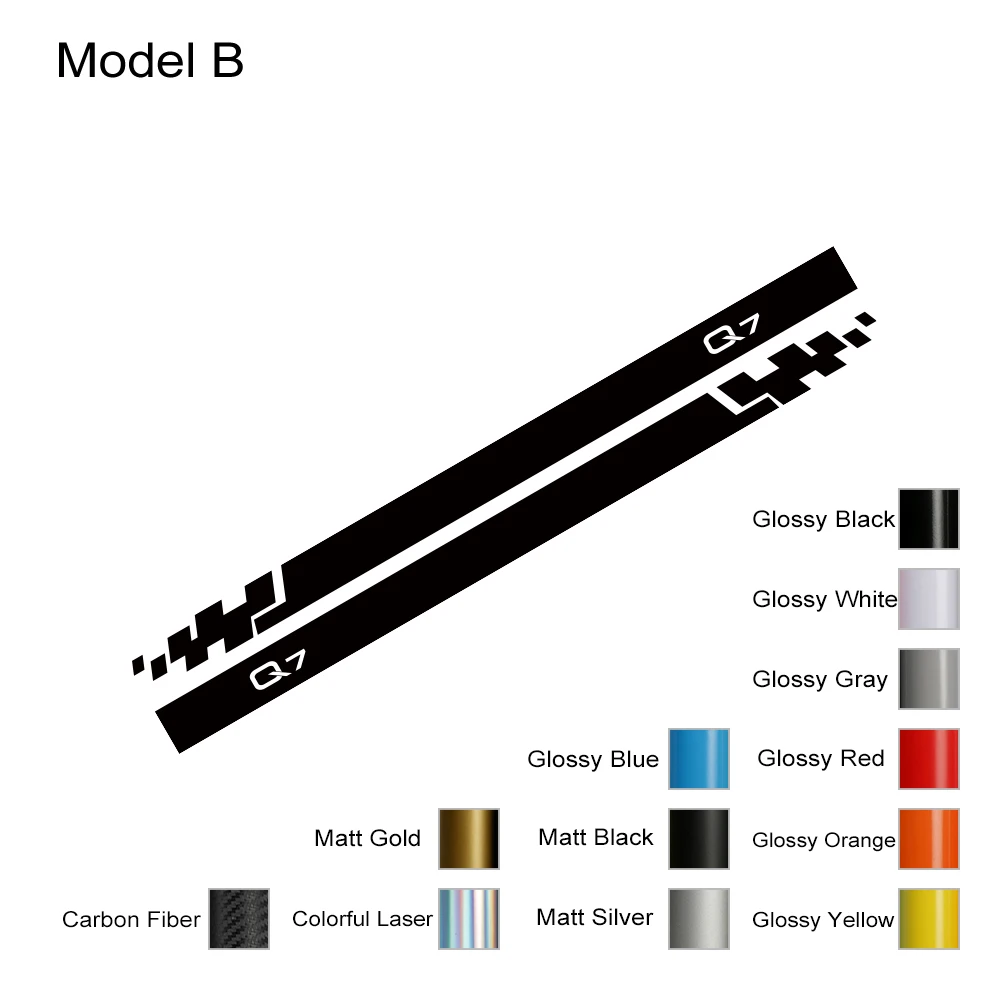 

Наклейки на дверь автомобиля для Audi Q7 4L 4M S Line 2007 2016 2017, виниловая пленка, отделка, наклейки, аксессуары для тюнинга автомобиля, украшение кузова