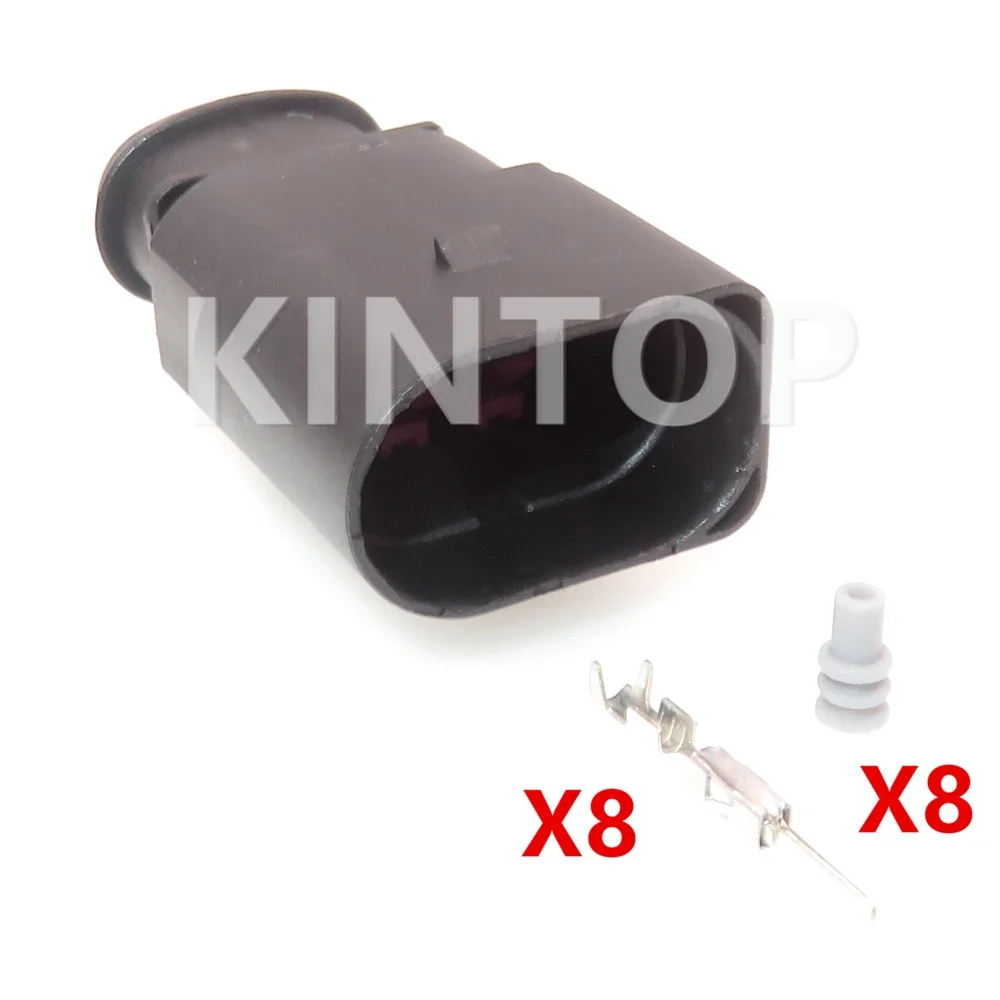 1 комплект, 8-контактный разъем переменного тока в сборе, автоматический радар, коробка передач, электрический кабель, разъем 1J 0973714   1J 0973814   Автомобильный водонепроницаемый герметичный разъем для VW