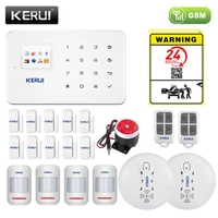 KERUI Alarm Systems G18 GSM For Home Security Systems APP Wireless Burglar Alarm Fire Protection Motion Sensor Security Alarm