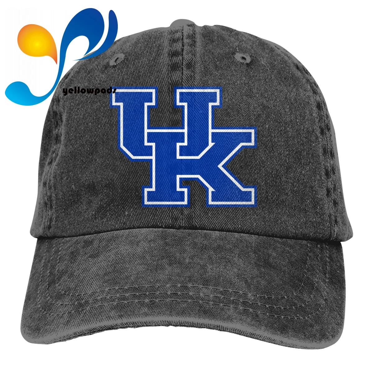 

Men's Caps Baseball Hats Print 3D Kentucky Logo University Outdoor Leisure Washed Adjustable Hip Hop Hat Women Man Hats