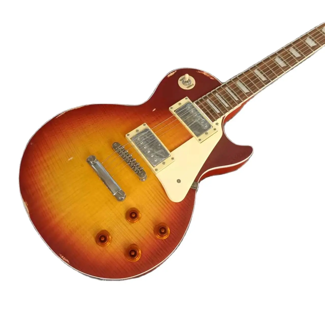 

Сделанные в Китае пользовательские магазины LP Body Guitar Relic гитары Гэри Мор золотые 1959 VOS гитары