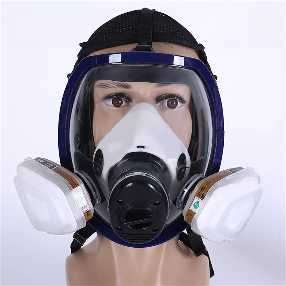 

Chemical Mask 6800 7 in 1 Gas Mask Dustproof Respirator Paint Pesticide Spray Silicone Full Face Filters for Laboratory Welding