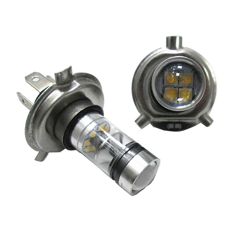 

2 PCS H4 LED Bulb White Car Motorcycle Headlight High Power 6500K Fog Light Driving Bulb 1800LM Headlight Bulb For Car Truck