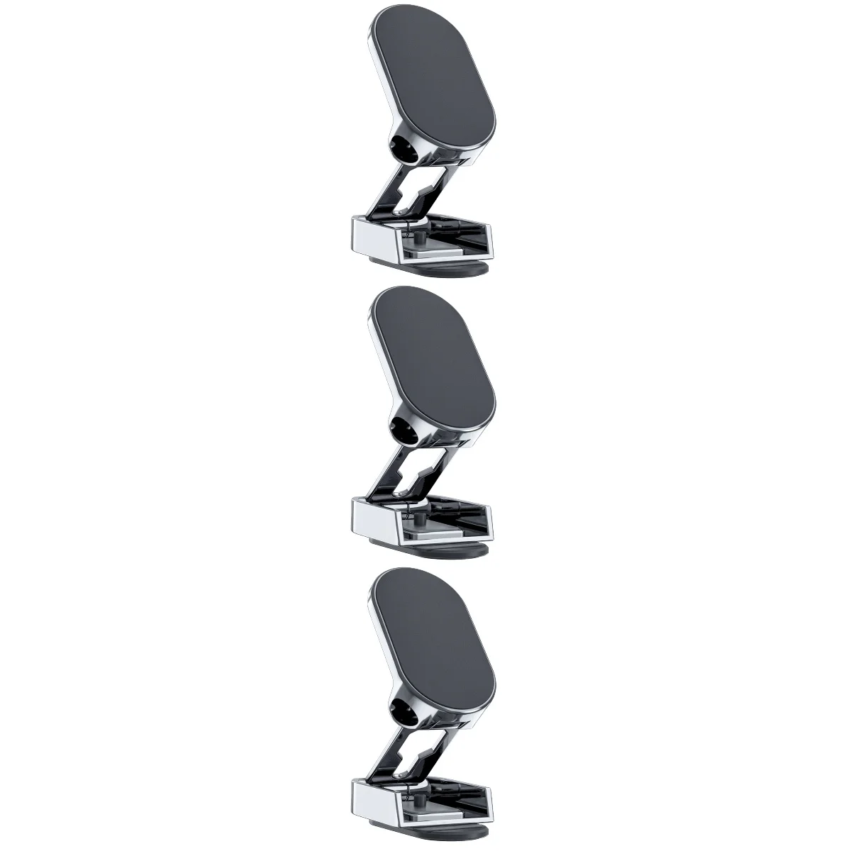 

3pcs Magnetic Car Phone Holder Car Magnetic Phone Mount Folding Adjustable Phone Rack