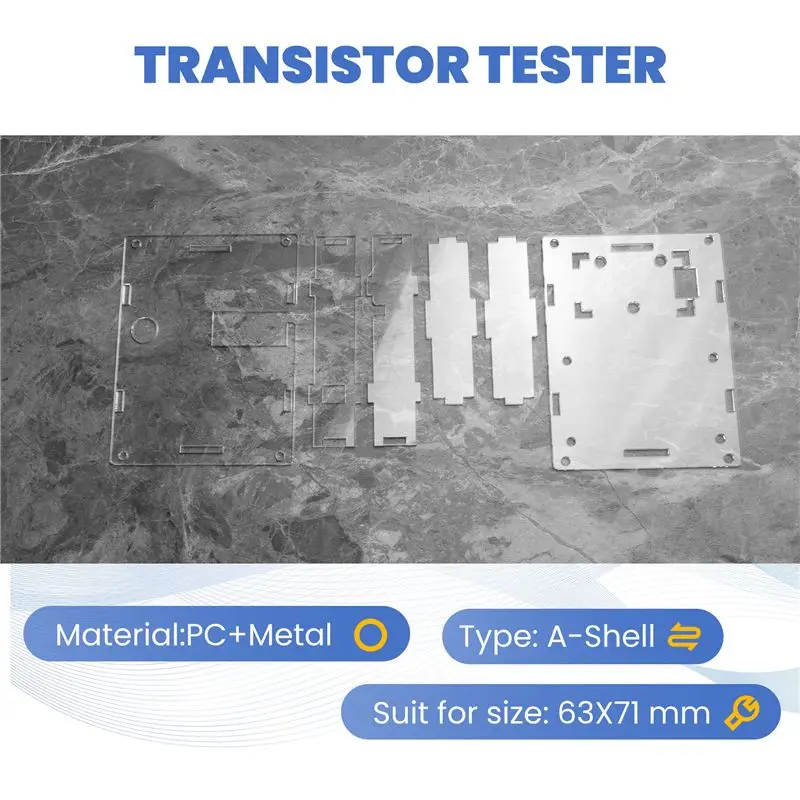 Фото Измеритель ESR A01E-LCR-T4, тестер транзисторов, диодов, триодов, емкости, SCR, индуктивности, новый №3