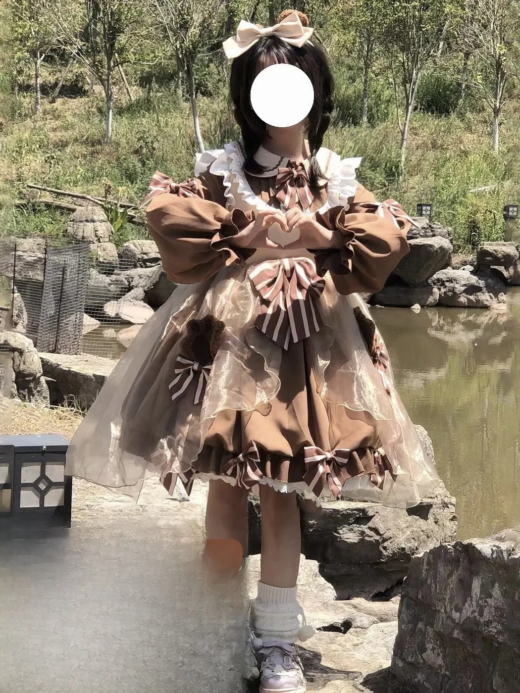 Хэллоуин Little Sweet Bear Лолита с длинными рукавами на флисовой подкладке утолщенное