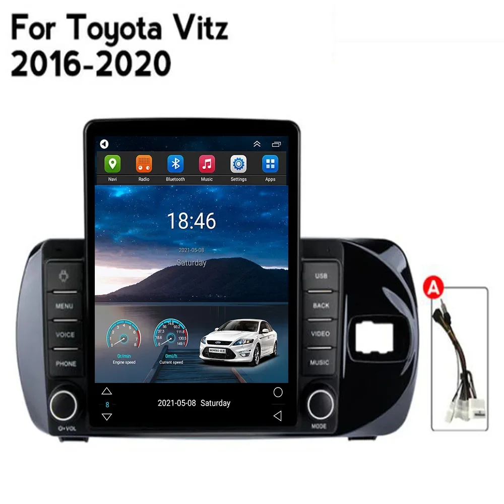 

Автомагнитола для Toyota Vitz 3 III XP130 2014-2035, 2DIN, Android 12