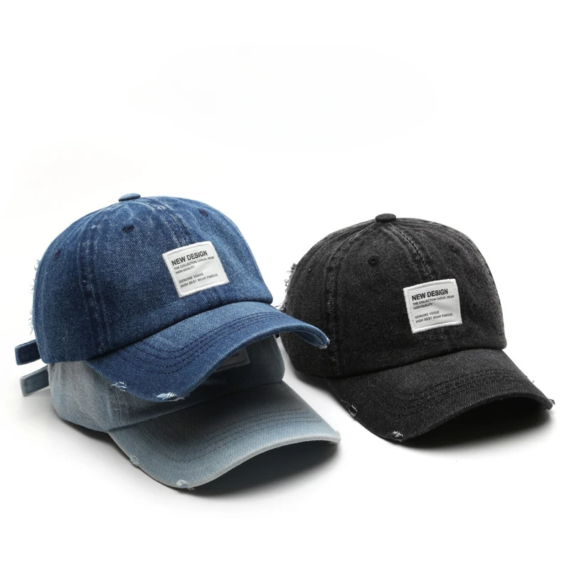 

Vintage Wash and Make Old Stickers Cowboy Duck Tongue Hat Outdoor Sports Leisure Sunscreen Baseball Cap Adjustable Caps