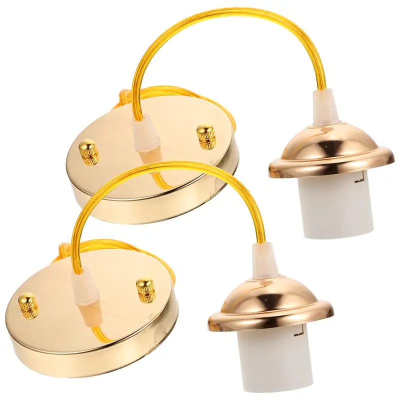 

2pcs Ceiling Light Holder E27 Thread Lamp Holder Ceiling Canopy For Chandelier Lighting Accessories