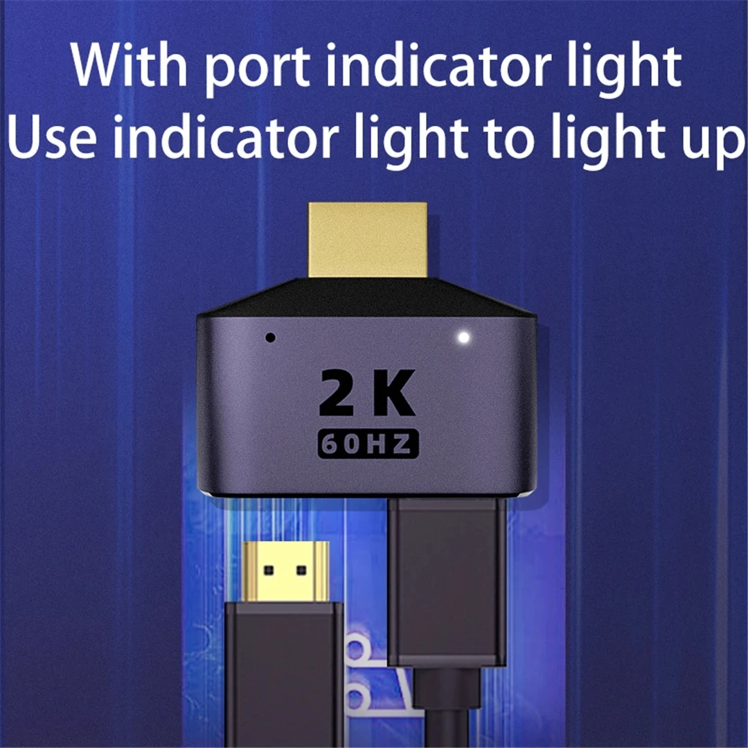 

1to2 HDMI-compatible 1 Male to 2 Female Splitter Cable Adapter 1 In 2 Out Converter 60HZ/8Gbps 2K VD HDTV Xbox PS4 STB Projector