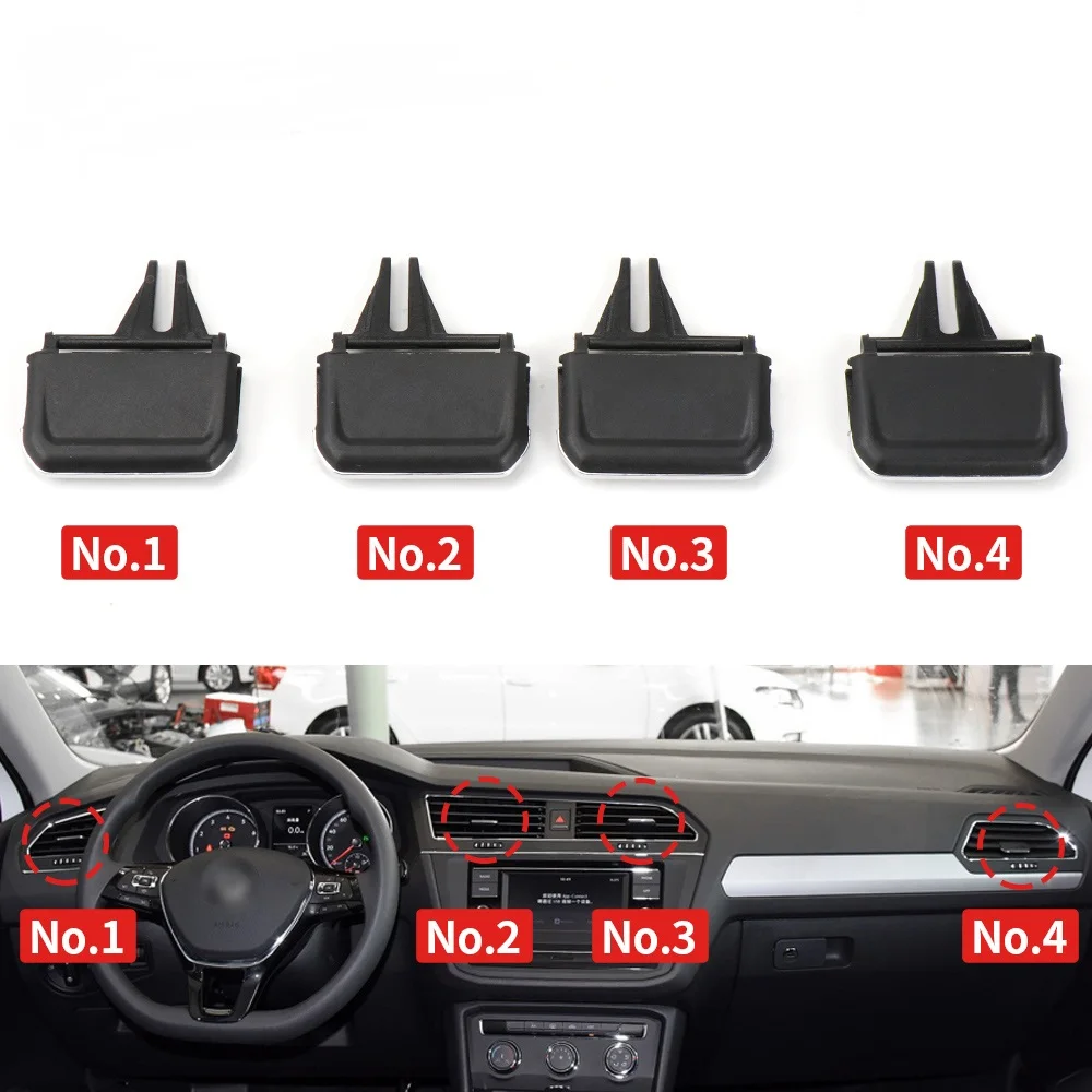 

Для VW Tiguan MK2 2017 2018 2019 2020 2021 автомобильный передний приборной панели воздуховод кондиционера A/C вентиляционные отверстия Tab Pick