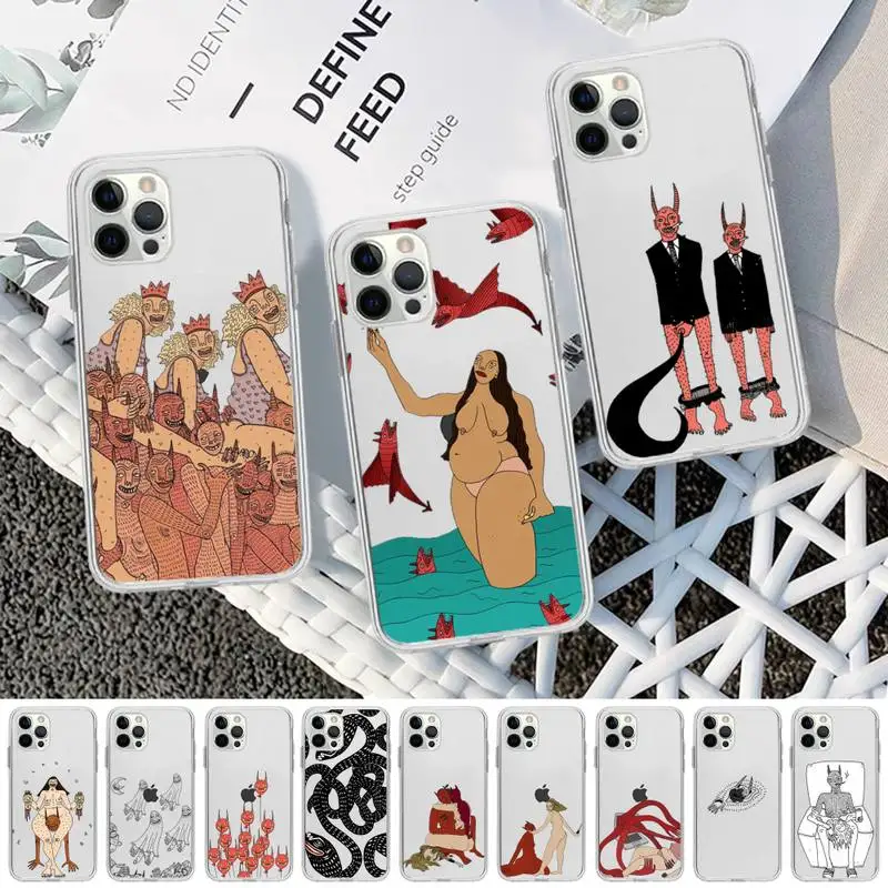 

Polly Nor Art Phone Case for iPhone 11 12 13 mini pro XS MAX 8 7 6 6S Plus X 5S SE 2020 XR clear case