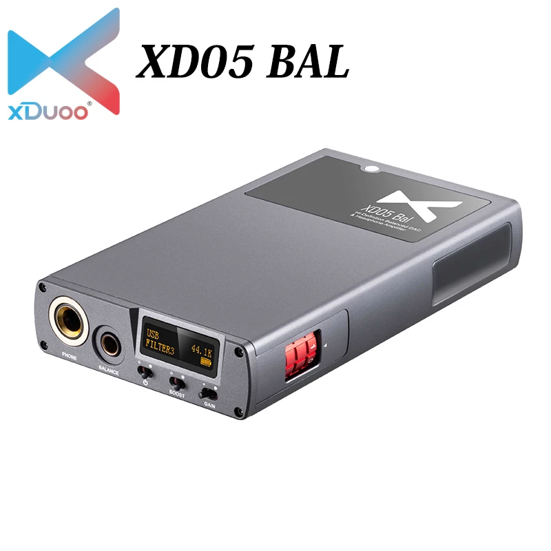 

XDUOO XD05 BAL ES9038*2 DSD512 PCM32Bit/768KHz USB Balanced DAC Decoder Bluetooth 5.0 APTX LDAC AMP Headphone Amplifier