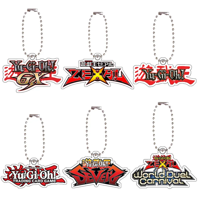 Фото Аниме игра Yugioh логотип акриловый брелок креативный Diy домашний акриловый мешок украшение кулон брелок детский подарок 7 см №1