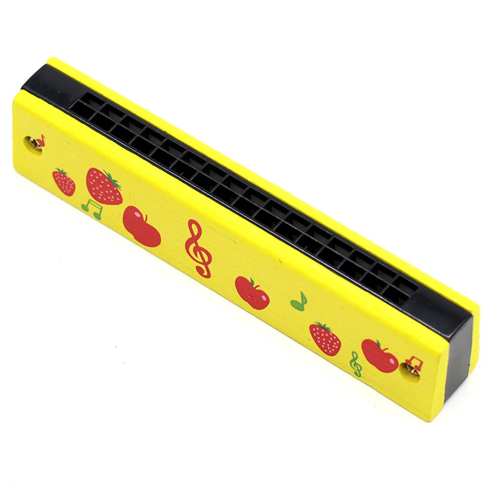 

16 Holes Wooden Harmonica Mouth Organ Kids Educational Toys Musical Instrument Random Color Children Gift Harmonica