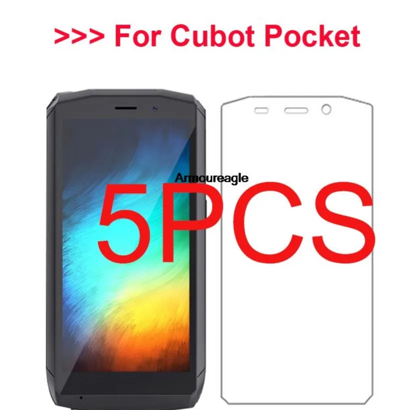 5 шт. прозрачное закаленное стекло HD для Cubot Pocket защитная пленка экрана защитное 9
