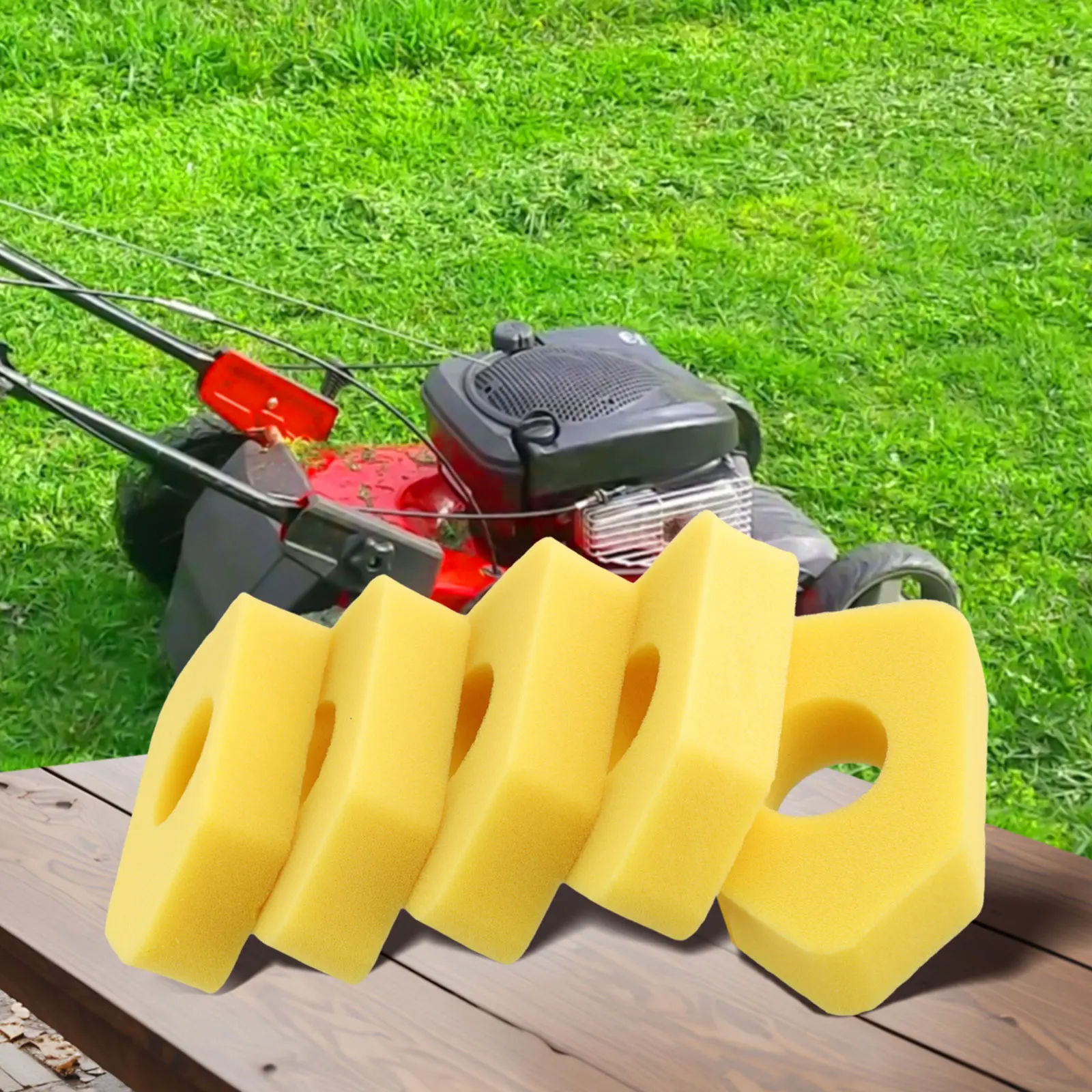 5шт желтые воздушные фильтры для Brigg &amp Strattone 698369 5088D 5088H 5086K 4216 5099 Желтый