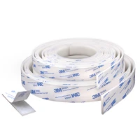 1 meter white silicone rubber strip 3m self adhesive seal strip width 5 50mm thick 1235mm anti slip damper sealing gasket