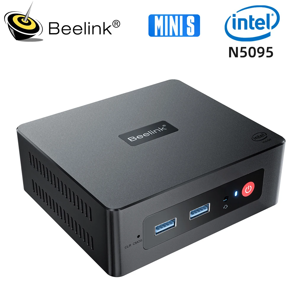 Presale Beelink Mini S Windows 11 Intel 11 11-го поколения N5095 Мини ПК DDR4 8 ГБ 128 Гб SSD Настольный игровой компьютер VS J4125 GK Mini GK3V