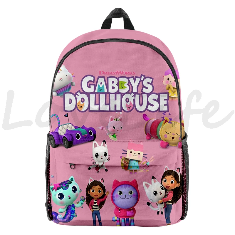 Популярный рюкзак для учеников Gabby's Dollhous в стиле хип-хоп рюкзаки книг и
