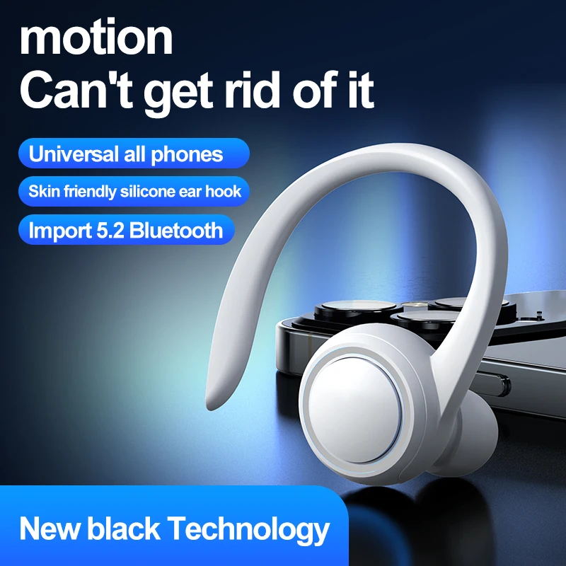 

T10 TWS Wireless Headphones Touch Stereo Headphones Bluetooth 5.2 Sports Waterproof Earbuds Headphones with Microphone