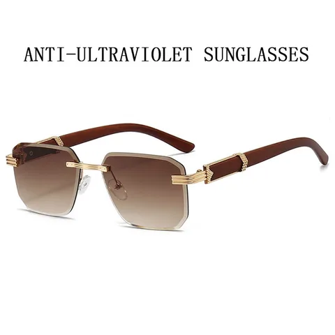 Женские безрамные солнцезащитные очки из ацетата  Lentes De Sol Mujer