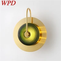 wpd nordic wall light modern creative lamp led scones gold glass fixtures indoor home hotel