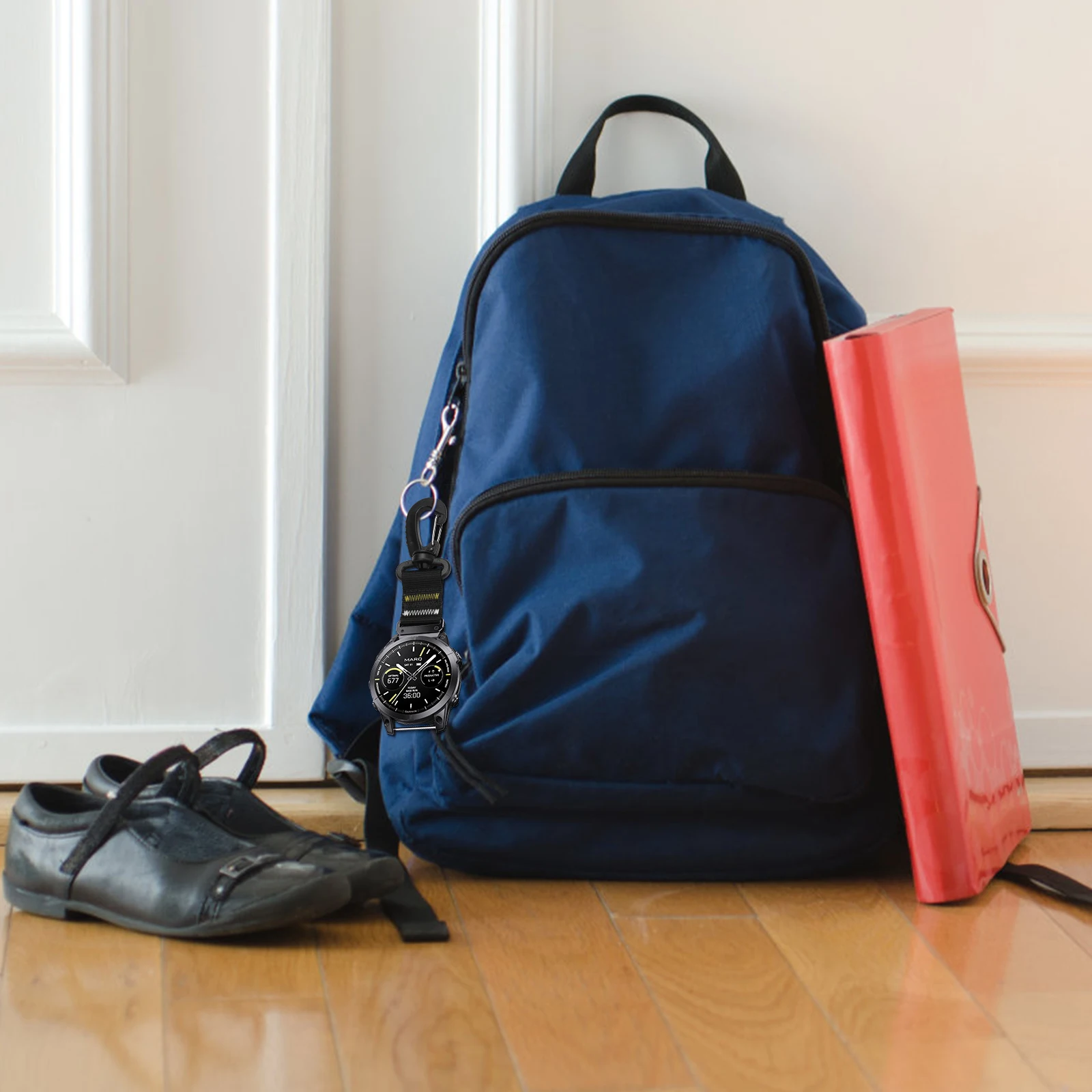 26mm Quick Release Nylon Carabiner Key Holder Camp Buckle Hook Bag Clip For Garmin Fenix5X Plus 6X Pro 7X Tactix7 Watch Clasp