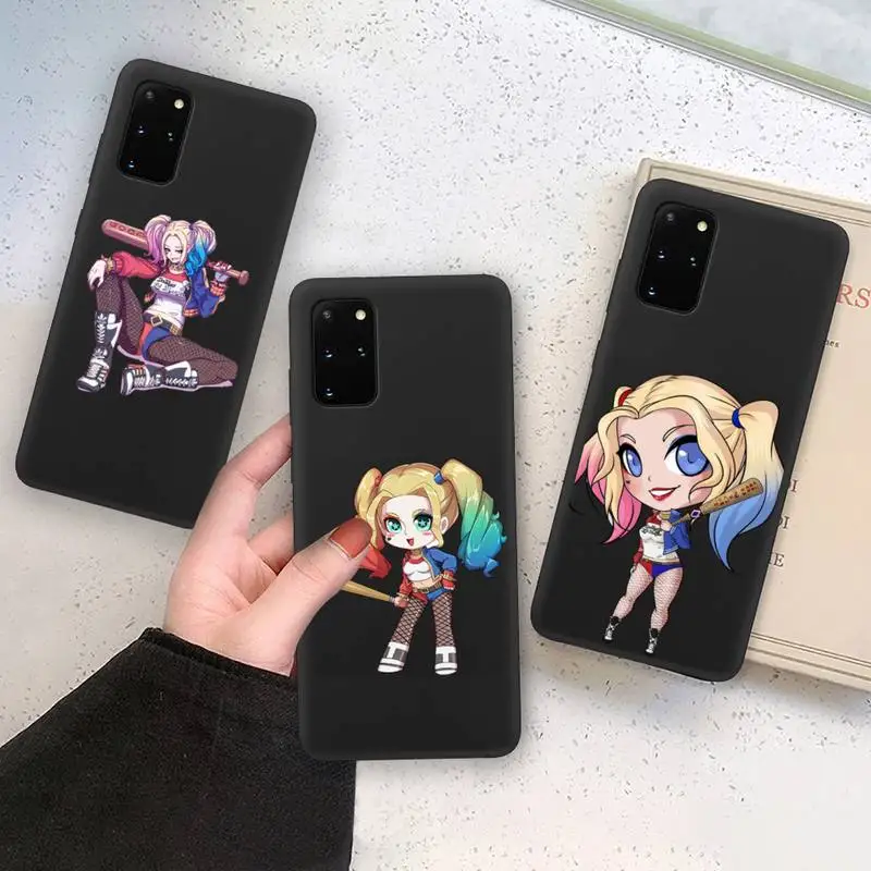

Cartoon Harley Quinn Joker Phone Case For Samsung Galaxy Note20 ultra 7 8 9 10 Plus lite M21 M31S M30S M51 Soft Cover