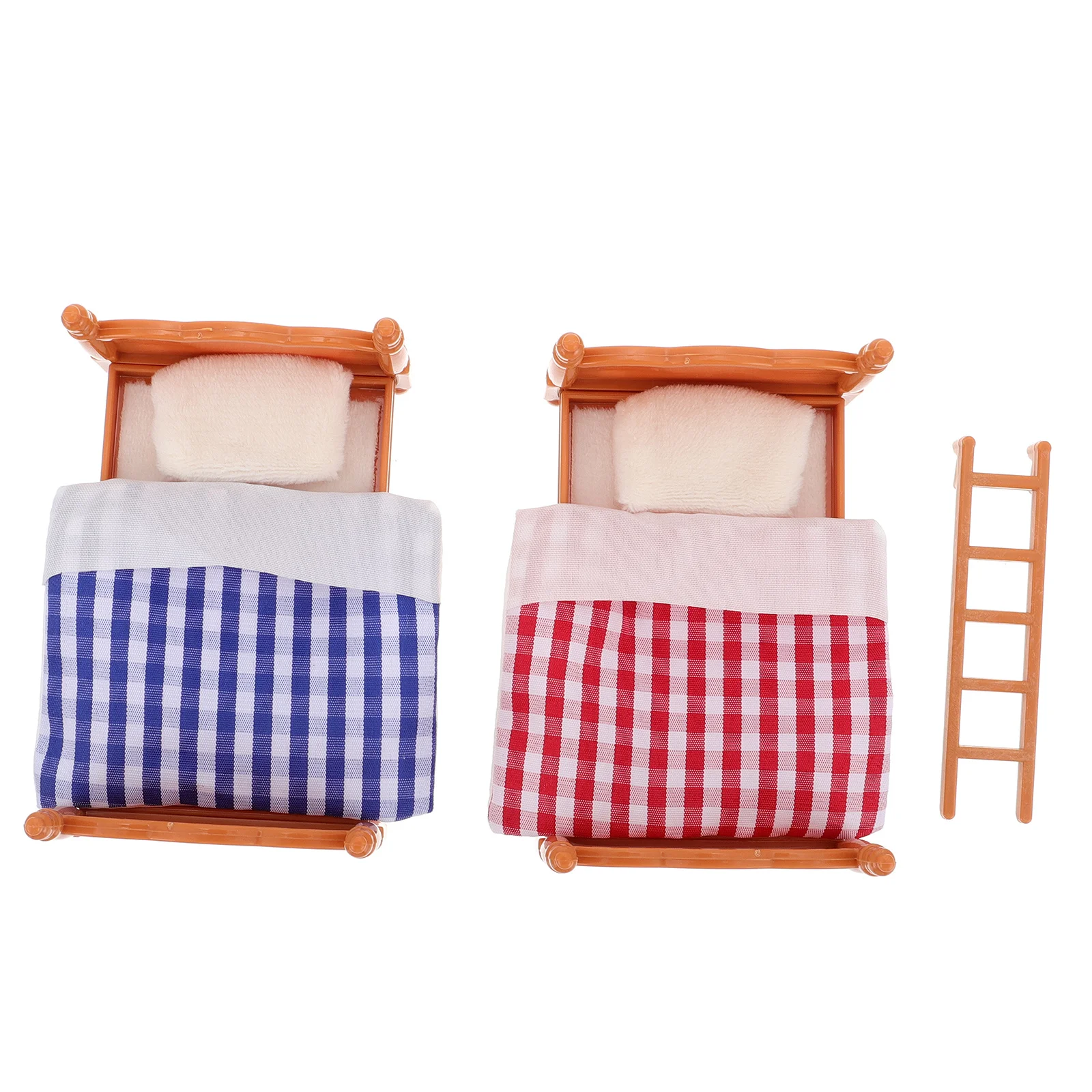 

Bed Miniature House Bunk Mini Bedstoy Furniture Model Bedroom Supplies Scene Furnishingsaccessories Simulation Dollsbarbies Wood