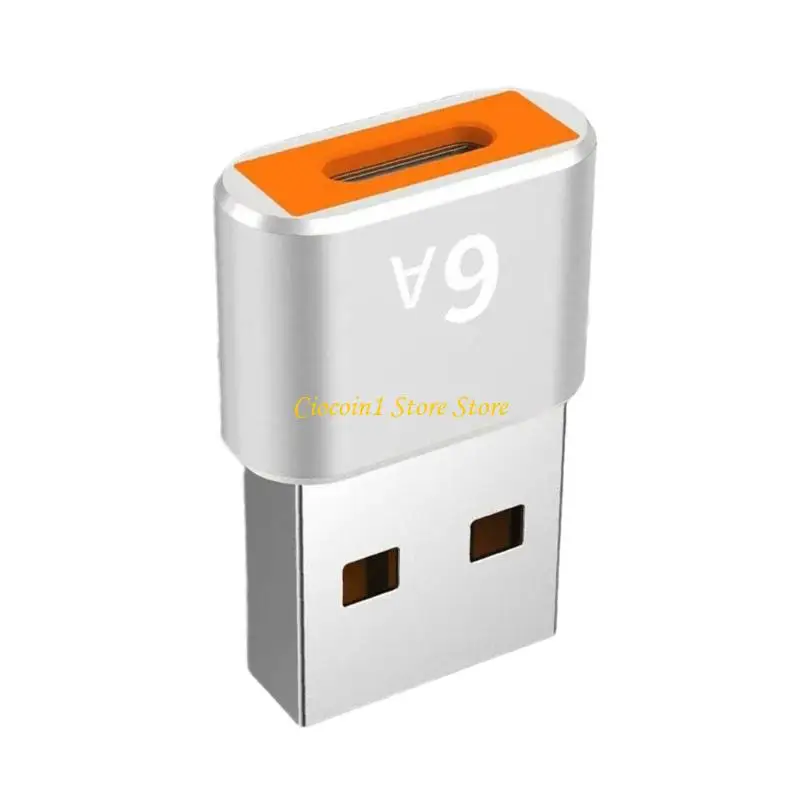 Фото A3PC Прочность Металлический адаптер типа C в USB-адаптер OTG Конвертер для быстрой передачи данных 120 Вт 6А Зарядка и №4