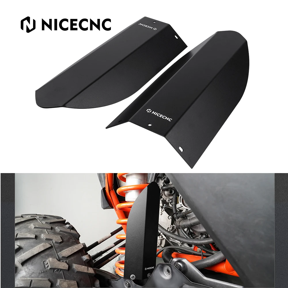 NICECNC UTV 1Pair of Aluminum Shock Guards Protector Cover For Can Am Maverick X3 Max R 2017-2023 Accessories Black Blue Red