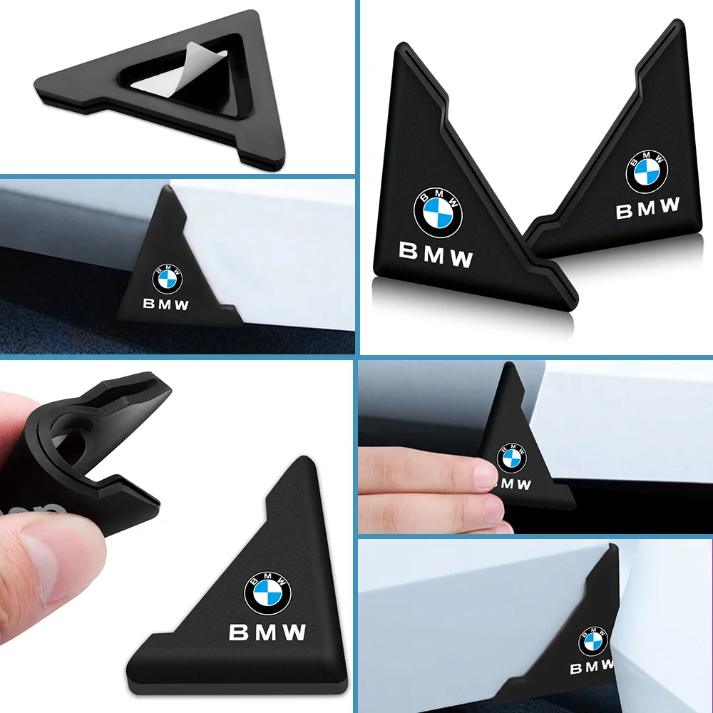 2 шт. силиконовые наклейки на угловую крышку двери автомобиля от царапин для M3 M5 M6