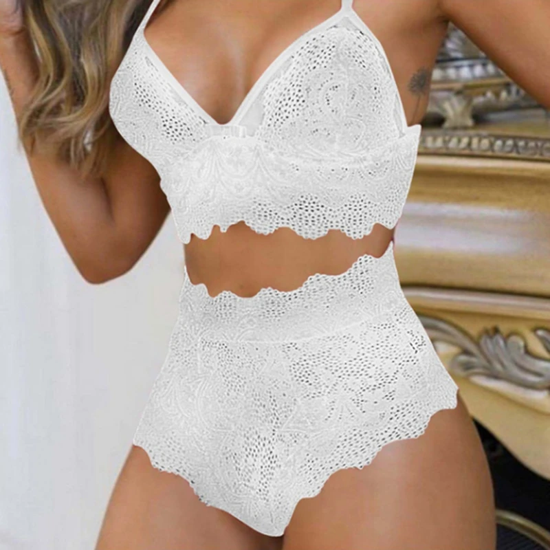 

Сексуальный кружевной комплект из бюстгальтера и трусиков, прозрачные сексуальные эротические костюмы, комплект нижнего белья, нижнее бел...