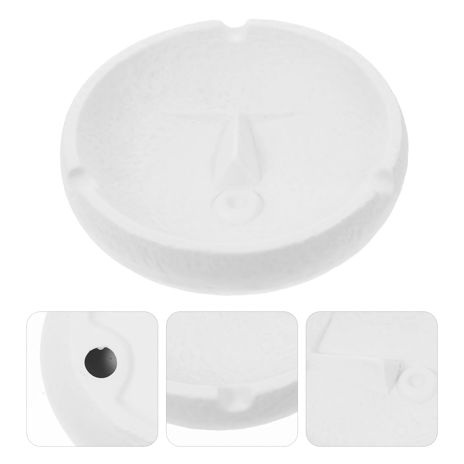 

1Pc Ceramic Ashtray Ash Storage Container Ash Holder for Home and Office (White)