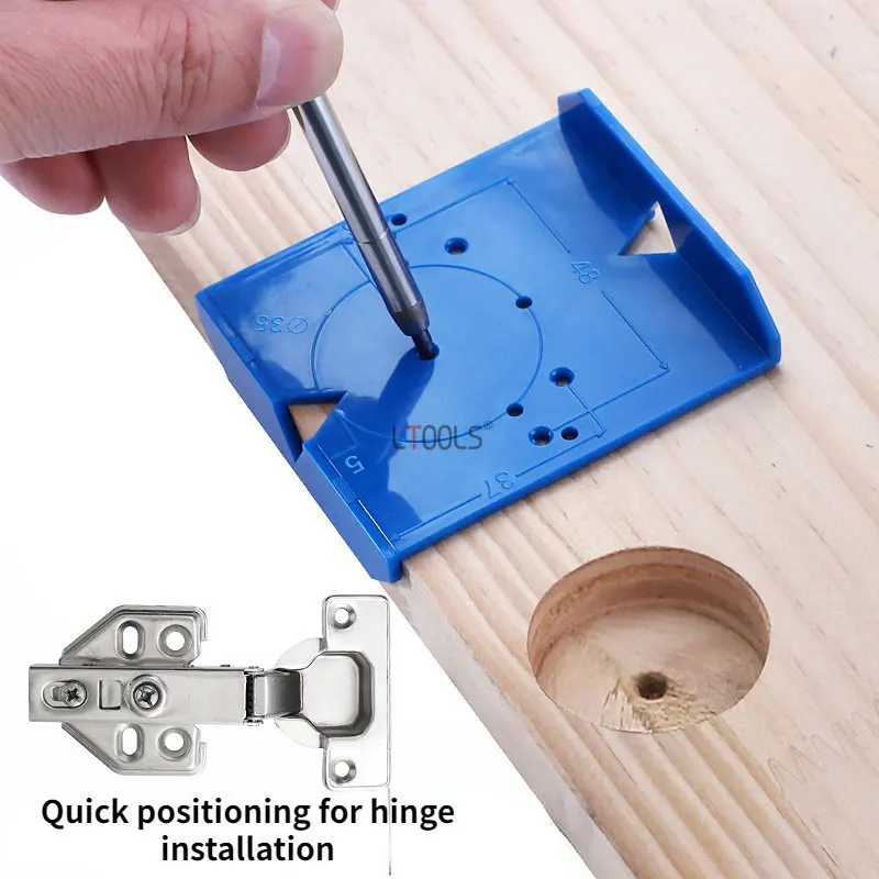 

35mm Drill Hole Puncher Hinge Hole Opening Assistant Door Panel Cabinet Positioning Ruler Hinge Installation Woodworking Tools