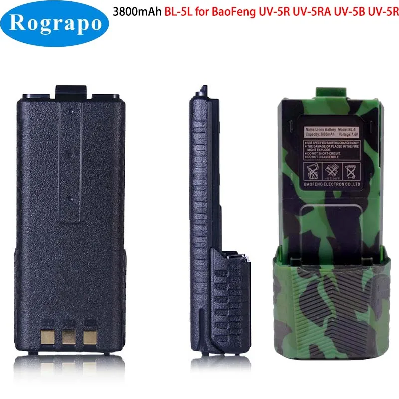 

New High Capacity 3800mAh BL-5L Walkie-Talkie Battery For Baofeng UV5R UV-5R UV-5RA UV-5B UV-5RC