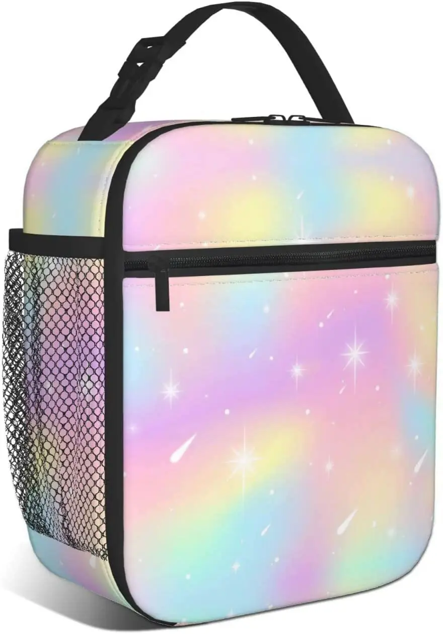 

Tie Dye Lunch Box Kids Girls Boys Insulated Cooler Thermal Cute Lunch Bag Tote for School Work