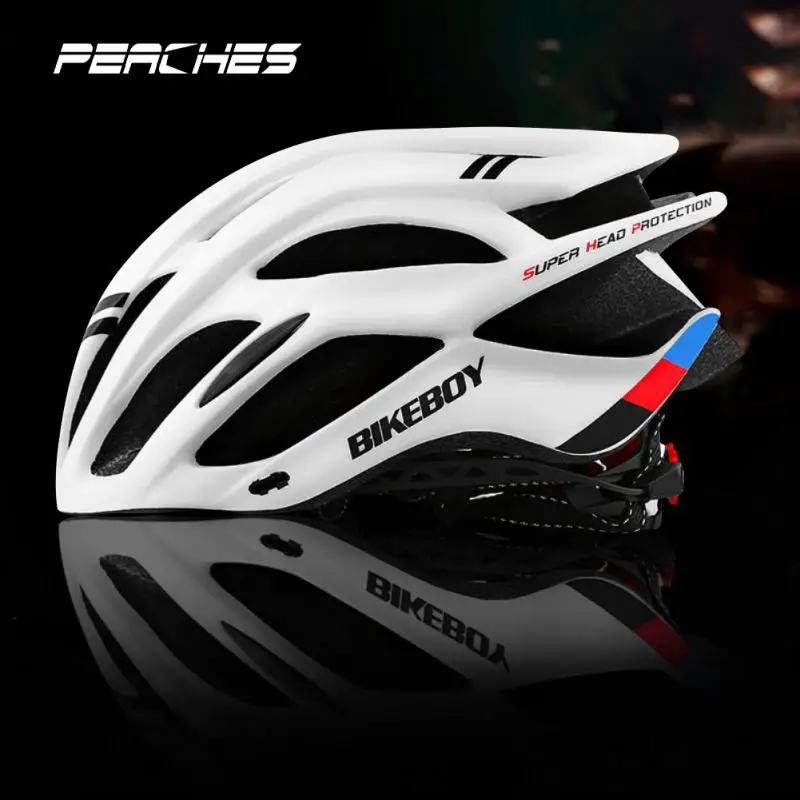 

1pc Unisex Cycling Helmet Ultralight Intergrally-molded Mountain Road Bike Safe Helmet With Lamp No Battery Bicycle Accessories