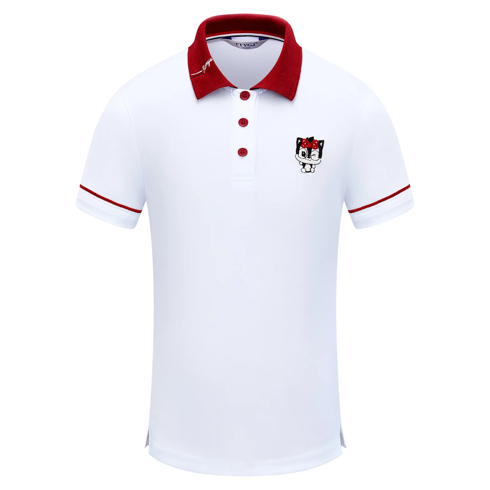 TTYGJ golf men and girls sports suit summer new fashionable tide short-sleeved casual children's clothing thin