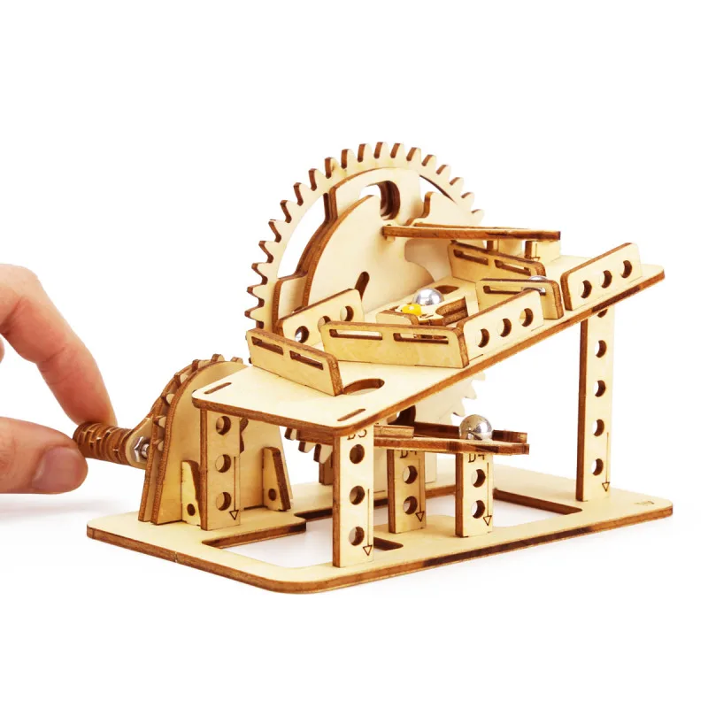 Головоломки игрушки Gear Drive Marble Run ствол игрушка 3D механический комплект