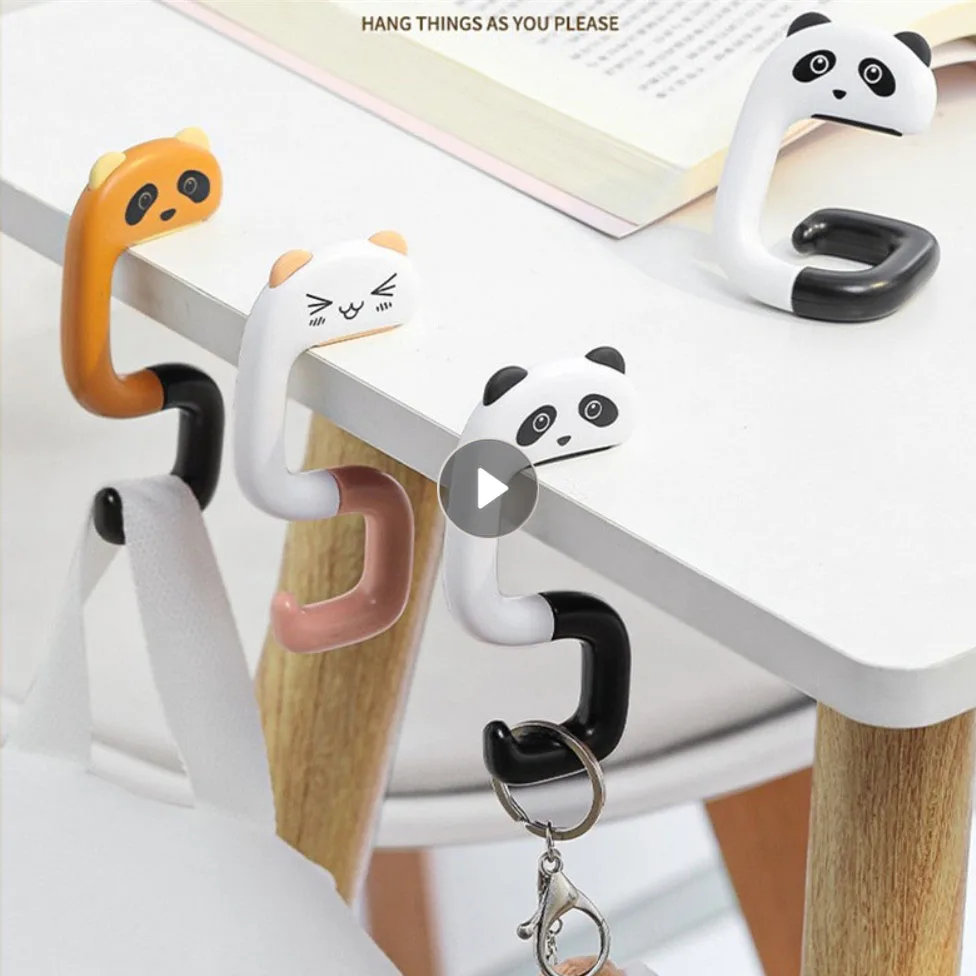 

Дорожный портативный пластиковый мешок, милый крючок в виде животного для подвешивания, декоративные крючки для сумок и кошельков, искусст...