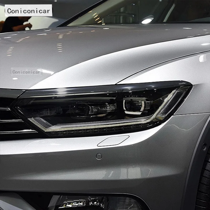 

Для Volkswagen Passat 2015-2020 B8 Защитная пленка для автомобильных фар Прозрачная черная наклейка из ТПУ 2 шт. аксессуары