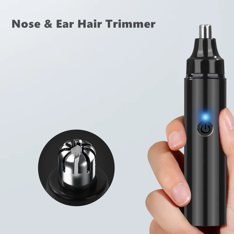 

Electric Nose Ear Trimmer Hair Remover Safety Epilator Hair Removal Facial Depilator Face Shaver USB Rechargeable for Men