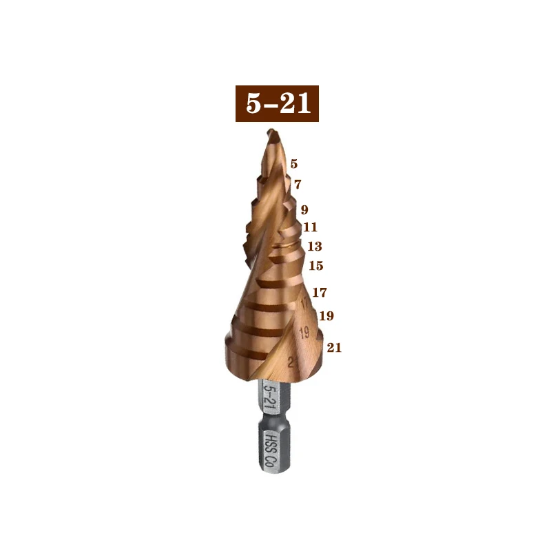 

Ступенчатое сверло Conboom M35 HSS-Co 3-12/4-12/4-20/4-22/4-32/4-26/5-21/5-27/6-24 мм