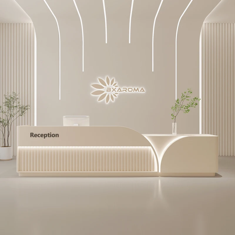 Столешница регистрации в современном стиле касса для салона одежды стойка