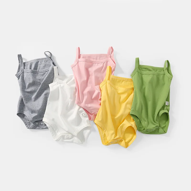 Майка детская однотонная без рукавов на возраст 0-24 месяца