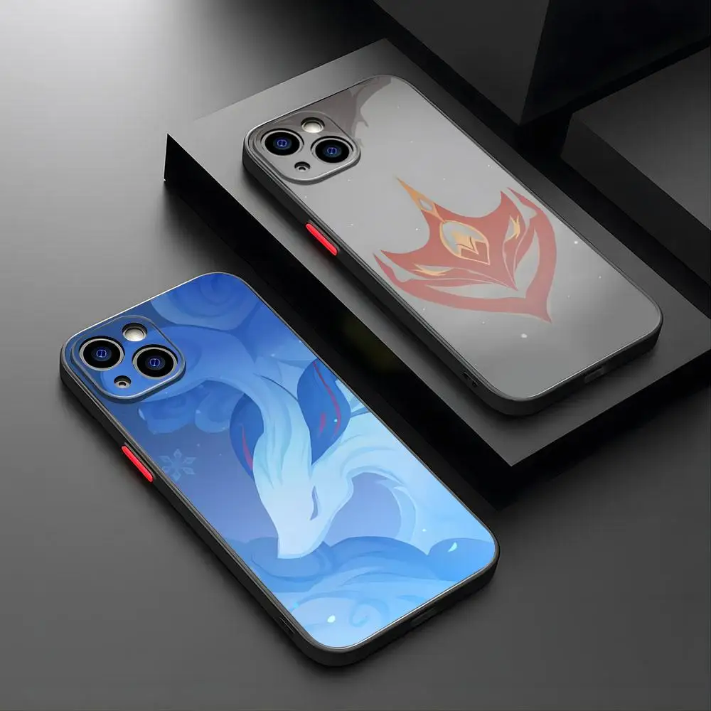 Чехол для телефона Genshin Impact Icon iPhone 15 Pro Max 16 13 14 Plus 11 12 Mini Xs X Xr Se матовая