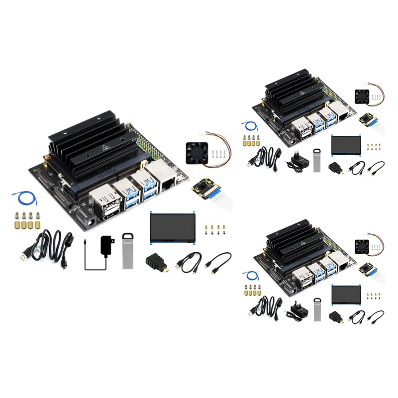 

For Jetson Nano 4GB Developer Kit AI Artificial Intelligence Development Board+Cooling Fan+7Inch LCD Display