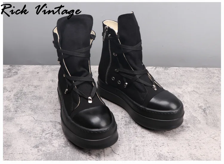 Кроссовки мужские и женские на шнуровке черные